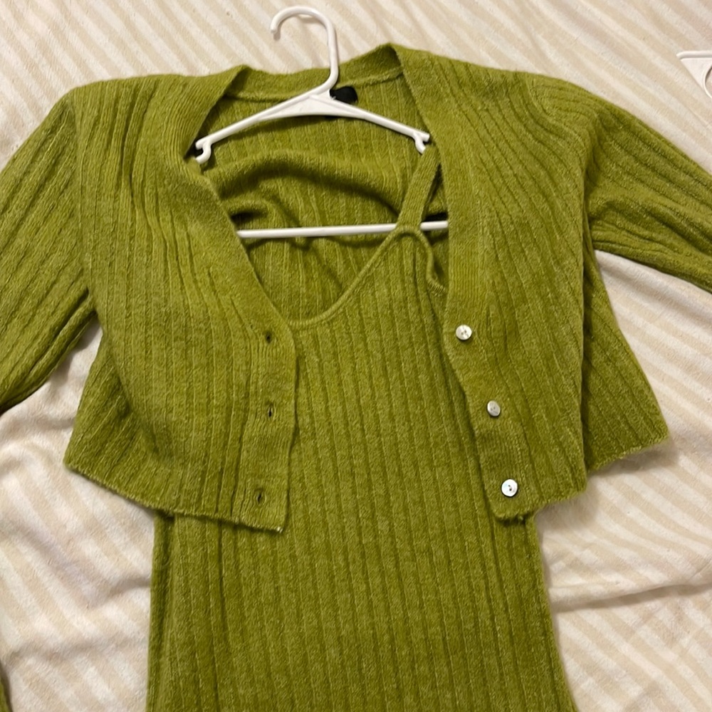 Dress and matching sweater